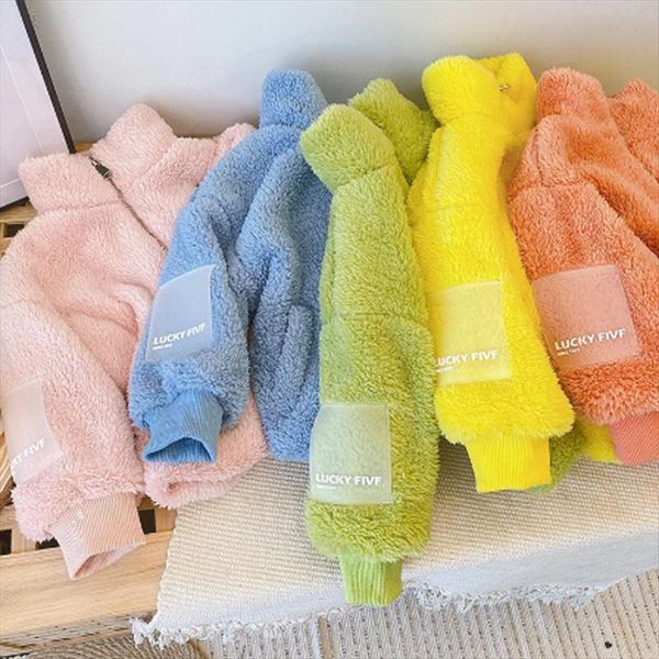 

kids tales jacket for girls childrens clothing fleece coat warm children winter clothes fashion grils, Blue;gray