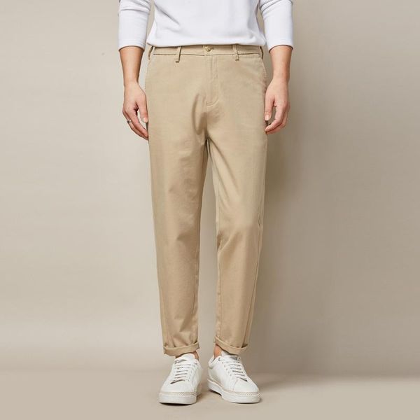 

men's wear 2021 spring loose khaki casual pants straight drop 9113, Black
