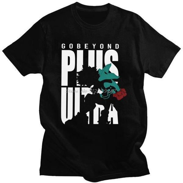 

men's t-shirts my mens hero academia katsuki bakugo t shirt short sleeve cotton tshirt deku midoriya t-shirt go beyond and plus ultra t, White;black