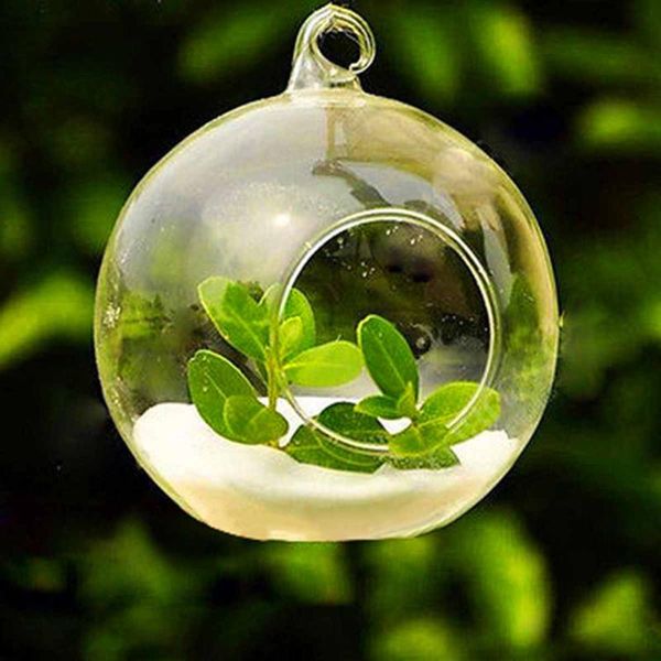 

party decoration 6pcs glass hanging ball baubles sphere christmas pendant wedding garden tree drop ornaments iridescent