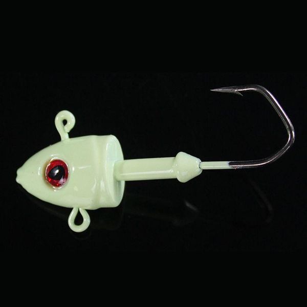 

lead head hook composite tip fish luminous fishing hooks with simulation hard bait sea supplies y4ub
