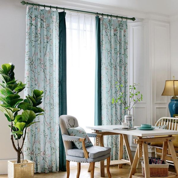 

curtain & drapes flowers pattern design home window blackout cloth curtains for bedroom living room kitchen bay cortina de quarto