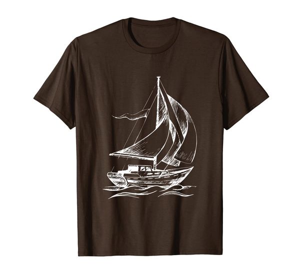 

sailboat shirt cool gift shirt for sailboat lovers, White;black