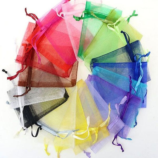 

gift wrap 50pcs 10cmx12cm sheer organza bags drawable jewelry pouch packaging bag candy1