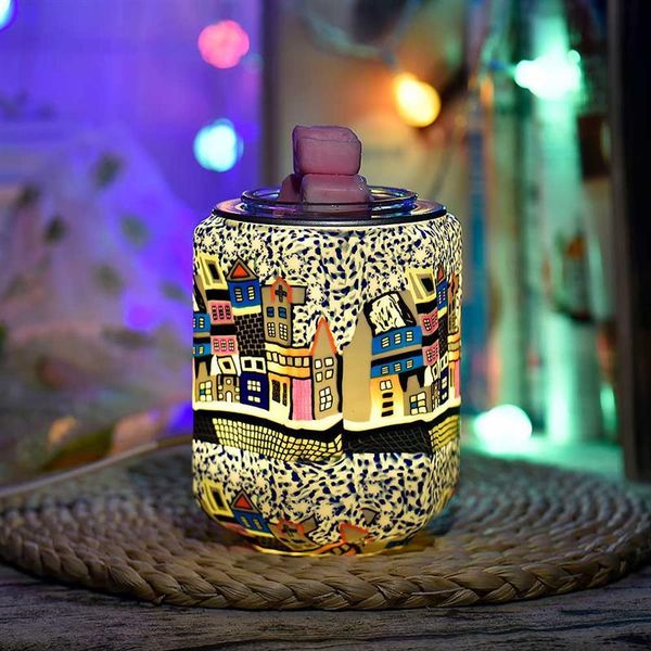 

fragrance lamp aroma air freshener uk/eu plug incense burners aromatize electric wax melt tart burner lamps