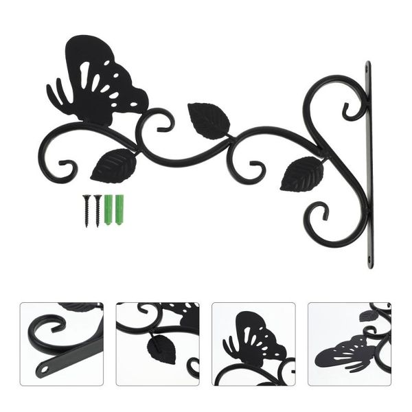 

hooks & rails decorative iron wall hook lantern bird feeder hanger flower pot holder ornament