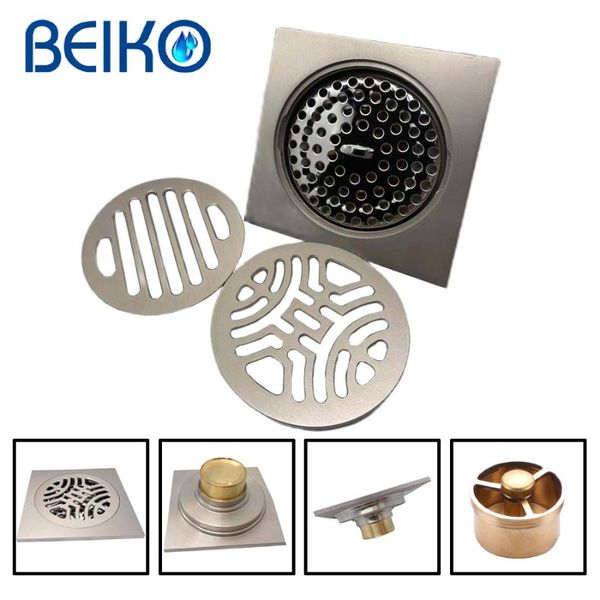 

other bath & toilet supplies high-quality silver pure copper floor drain anti-odor and durable can be used in kitchen outdoor replaceable li