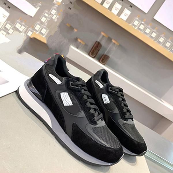 

2021 new designers mens luxuries shoes trainers womens sneakers casual shoes chaussures luxe espadrilles scarpe firmate aishang mjhy002, Black