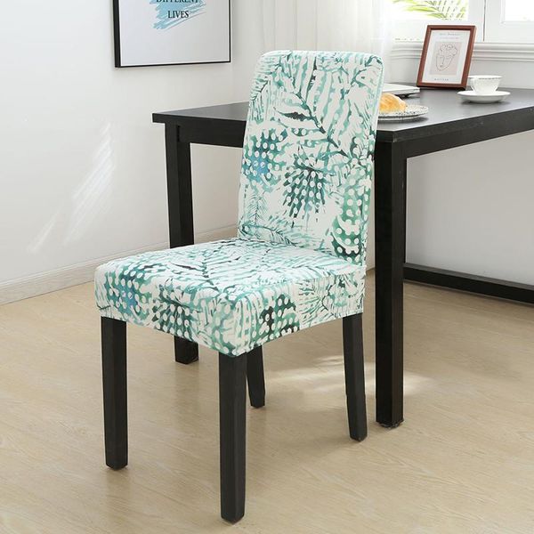 

chair covers stretch cover flower print universal elastic dining seat for wedding el party decor