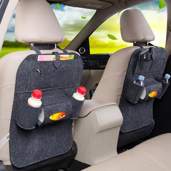 

car organizer upgraded version felt storage bags stowing tidying tissue boxes seat back hanging bag automotive interior