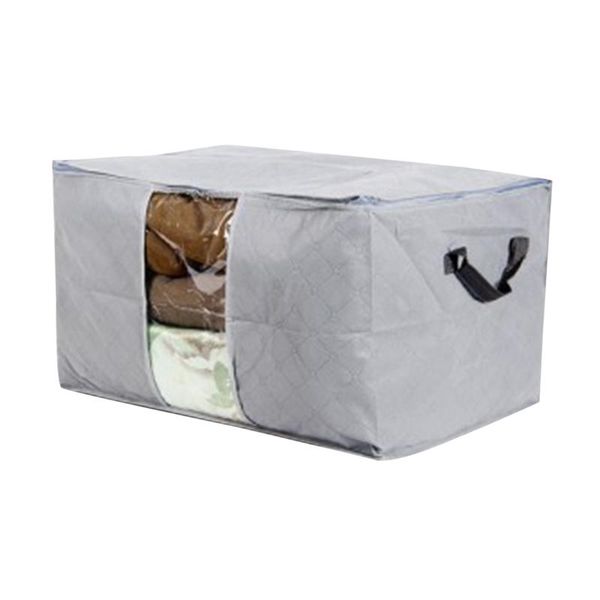 

storage bags non-woven clothes bag foldable blanket quilt closet sweater organizer dust-proof cabinet home pouches supplies