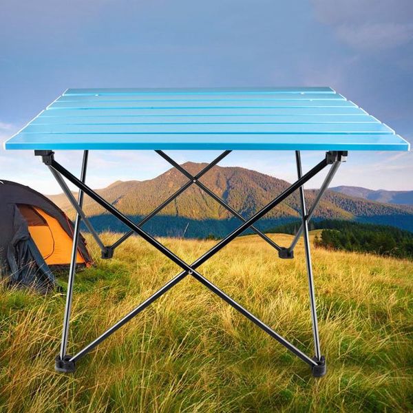 

portable table foldable folding camping hiking desk traveling outdoor picnic al alloy ultra-light chair beach camp furniture