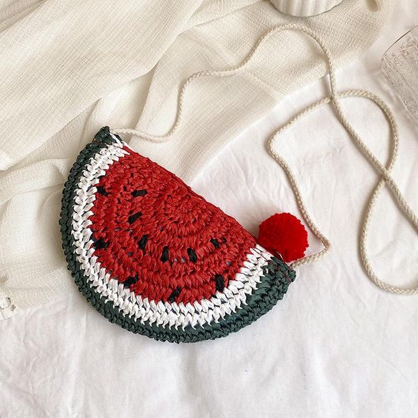 

evening bags 2021 chic simple summer children starw shoulder casual cute handbags purses