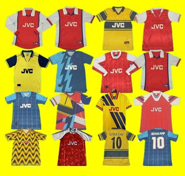 

all 1990-1999 retro soccer jersey 90-99 red blue yellow classic vintage football shirt bergkamp henry wright platt viera merson thai quality, Black;yellow