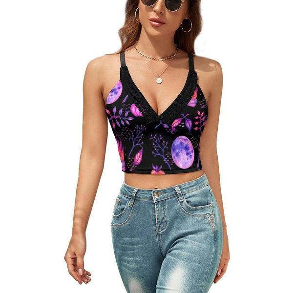 

women's tanks & camis spooky tank beach unique camisole teen printed tiny crop, White