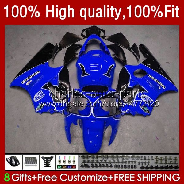 Einspritzung OEM für KAWASAKI NINJA ZX-12R ZX 12R 1200CC 1200 CC 02-06 Karosserie 3No.139 ZX1200 ZX 12 R ZX12R 2002 2003 2004 2005 2006 ZX1200C 02 03 04 05 06 ABS-Verkleidung glänzend blau