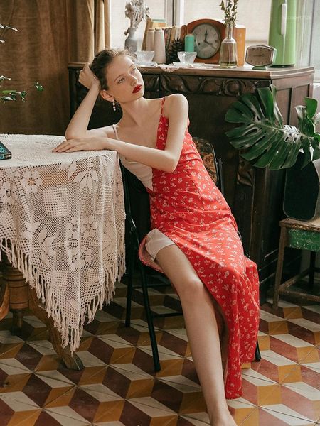 

casual dresses isilove design floral suspender dress beach resort, Black;gray