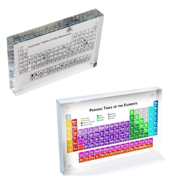 

novelty items 1pc acrylic elements desk display periodic table decor framed for students teachers gift art craft