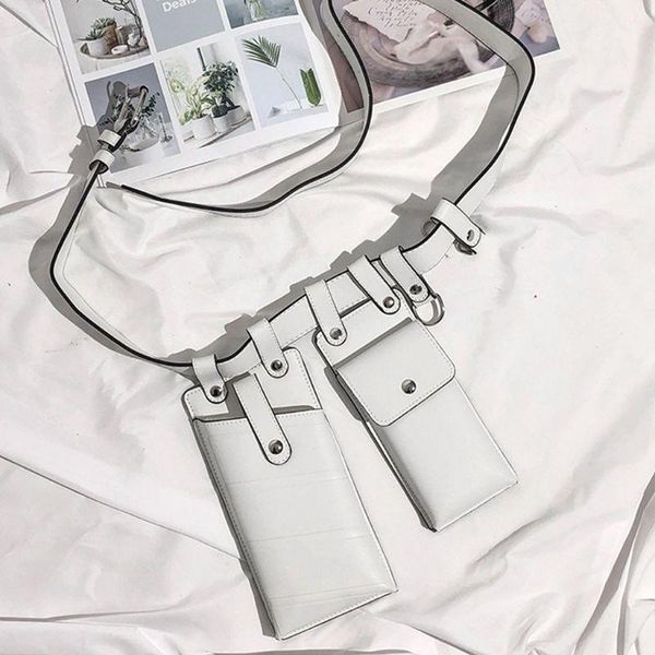 

women pu leather waist fanny pack belt bag travel hip bum chest small phone pouc 4xff bags