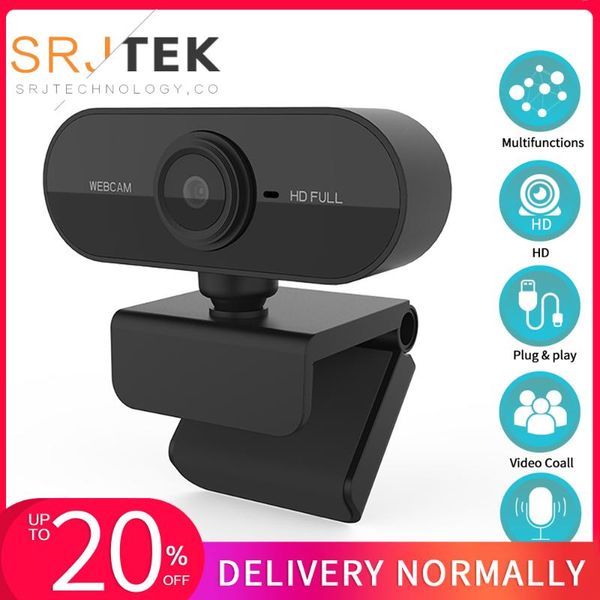 

webcams usb 1080p hd webcam mini computer pc lapweb camera rotatable for live broadcast video conference work built-in mic