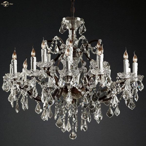 

chandeliers traditional crystal lighting rococo candle lamp lustre indoor lights for living room bedroom dining kitchen