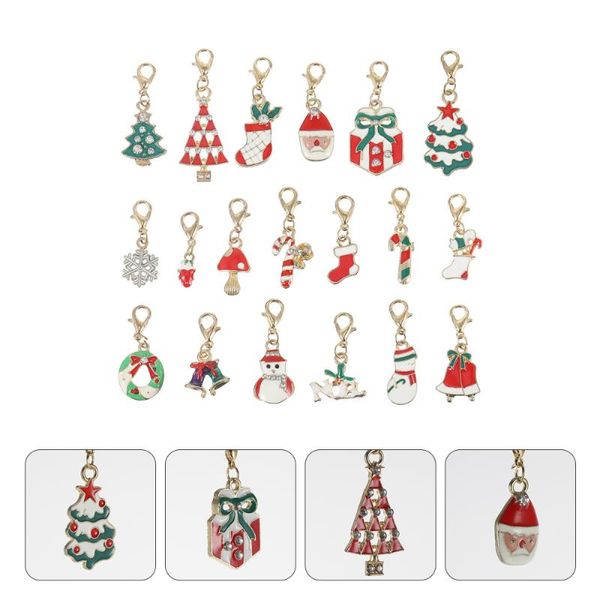 

decorative flowers & wreaths 19pcs creative christmas diy charms earrings pendant jewelry accessory for keychain keyring