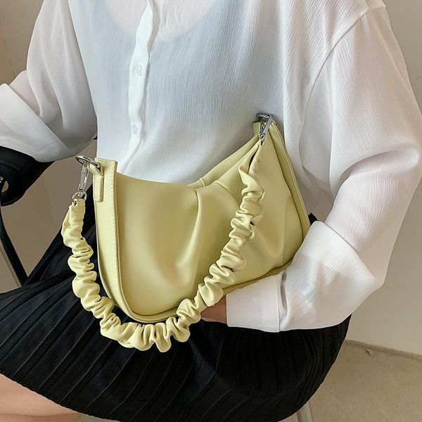 

evening bags 2021 fashion women soft pu leather handbag female shoulder bag designer solid color lady tote large capacity chain