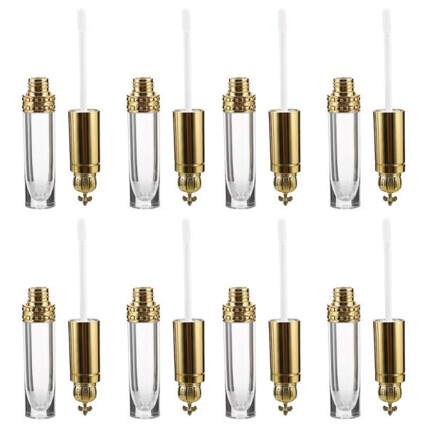 

storage bottles & jars 16pcs 8ml lipgloss tubes empty gold lipstick lip containers