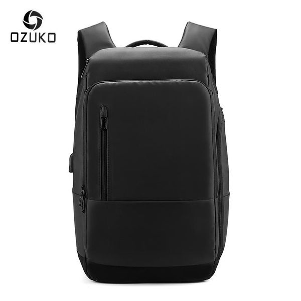 

backpack men's expandable large capacity 17-inch lapbusiness usb charging multi-layer waterproof travel bag