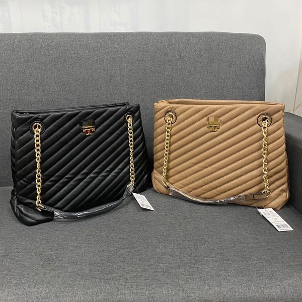 

2021 new tb fashion hand v-chain tote shoulder large capacity women's bag