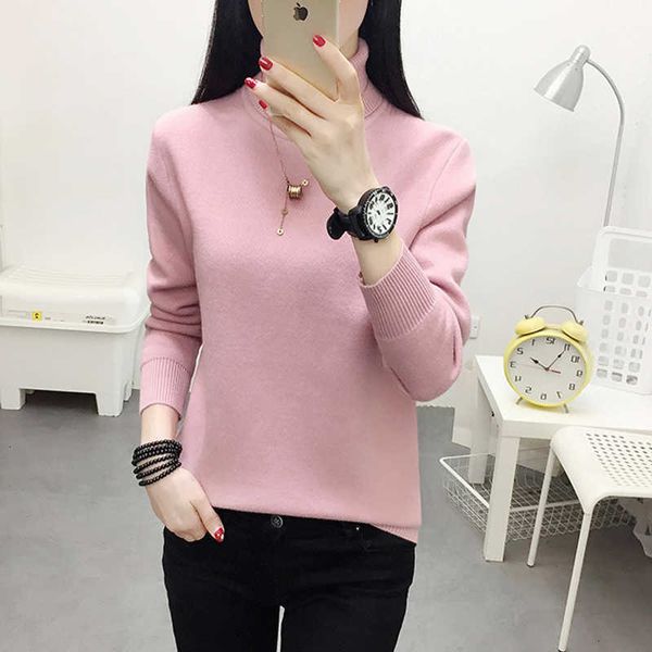 

women's sweaters solid high neck woman knitted sweater casual long sleeve female turtleneck jumper thick fleece ladies pullovers for ou, White;black