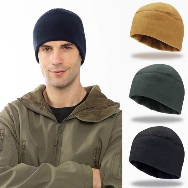 

tactical snowboarding skiing winter sports windproof headwear thick warm cap hat cycling caps & masks, Black