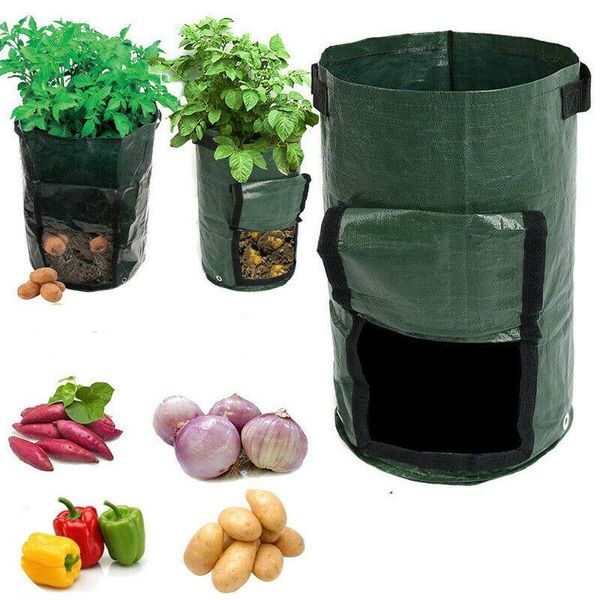 

planters & pots 2pcs plant grow bags home garden potato pot greenhouse vegetable growing moisturizing vertical bag seedling