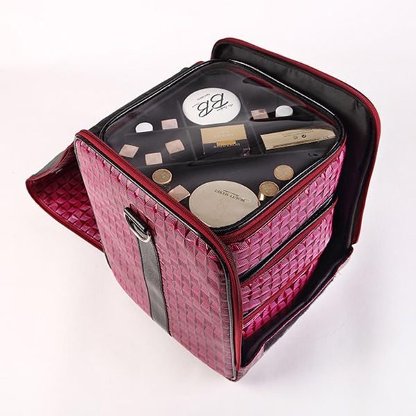 

travel cosmetic bag oversized woman large capacity storage box pvc material waterproof fashion female beauty bags & cases
