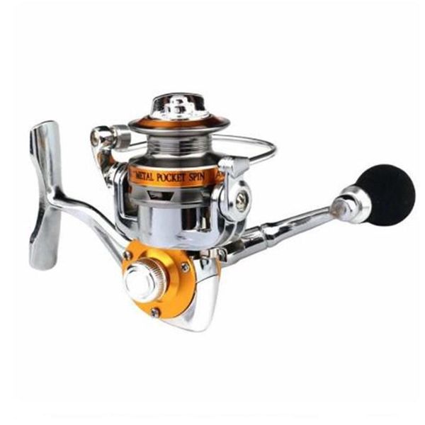 

full metal mini spinning reel 5.0:1 gear ratio 3+1bb cnc aluminum alloy line spool cup rocker arm ultralight spin fishing baitcasting reels