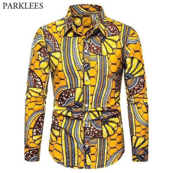 

african wax print dress shirt men fashion long sleeve streetwear african shirts mens bazin riche tribal ethnic clothing 3xl 210522, White;black
