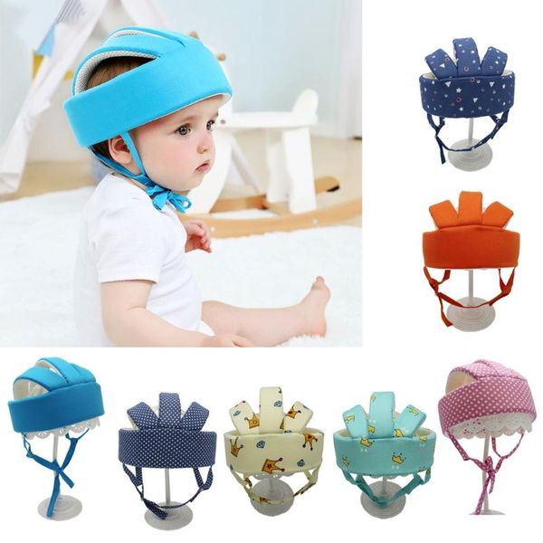 

caps & hats d7wf baby adjustable safety helmet headguard protective harnesses hat learning crawling walking playing protection, Yellow