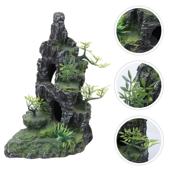 

1pc exquisite resin fish tank decor rockery craft adornment decorations