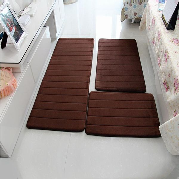 

bath mats water absorption mat set anti-slip bathroom next to washing machine living room bedroom toilet floor carpet 1pc/3pcs