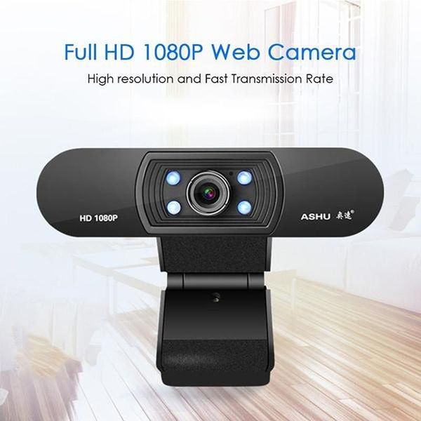 

webcams h800 full hd video webcam 1080p camera usb focus night vision computer web with built-in microphone