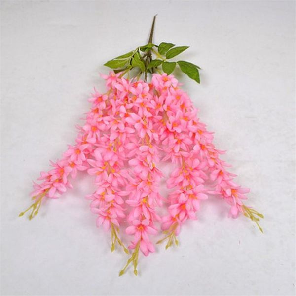 

decorative flowers & wreaths each bouquet artificial hanging orchids plants fake silk flower vine 7color for wedding backdrop party decorati