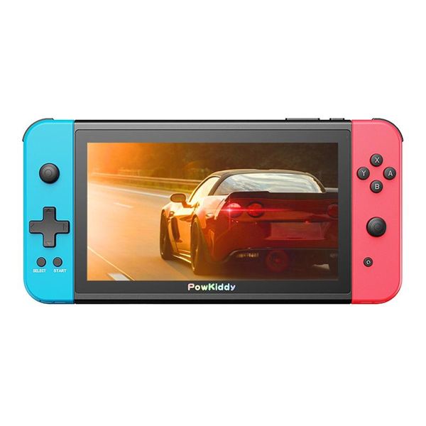 

game console powkiddy x2 retro video handheld 7inch ips screen 32g built-in 2500 games support hd 3.5mm output portable players