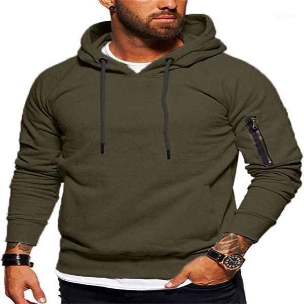 

men's hoodies & sweatshirts 2021 autumn/winter casual sports hoodie fashion trend personality hooded jumper, Black