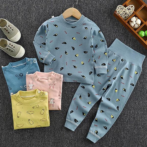

baby clothes girls and boys clothing designer cute pajamas boutique costume soft fruit pattern awesome crewneck wear 2pieces set sets, White
