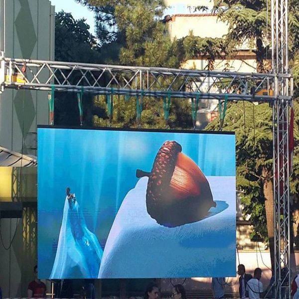 

outdoor hd mobile stage screen p4.81 500x1000mm die-cast aluminum cabinet, waterproof full-color led display factory customized