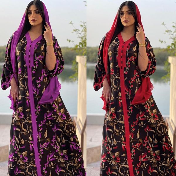 

ethnic clothing eid dubai abaya muslim hijab dress jalabiya arabic turkey abayas islam african dresses for women moroccan kaftan robe musulm, Red