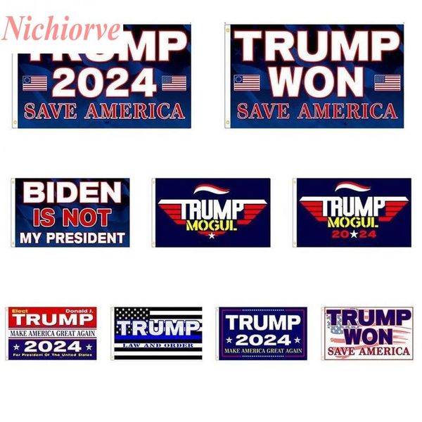 

3*5 ft trump won flags 2024 president election flags donald the mogul save america 150*90cm banner dhl shipping