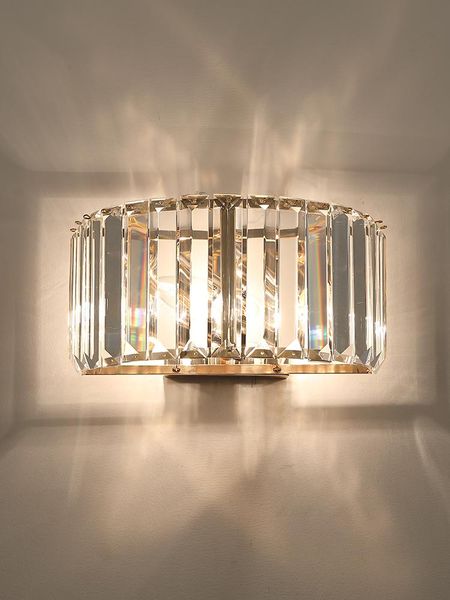 

wall lamp modern minimalist living room european crystal bedside el engineering corridor background