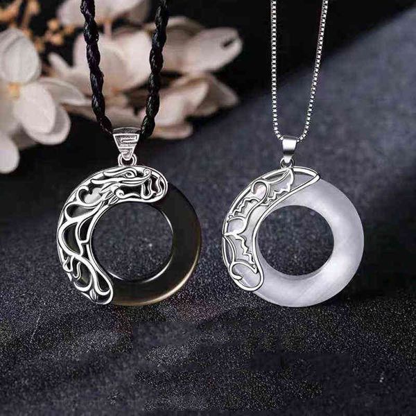 Funcionários do Céu Bênçãos Bênçãos Colares Moonlight Pingente Colar para Amantes Amizade Jóias Valentine Day Presente Collier G1206