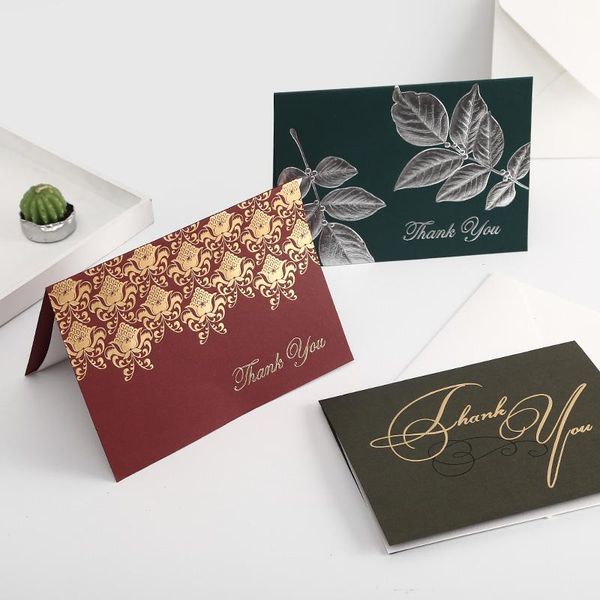 

greeting cards 8pcs stamping elegant thank you for gift tag,business